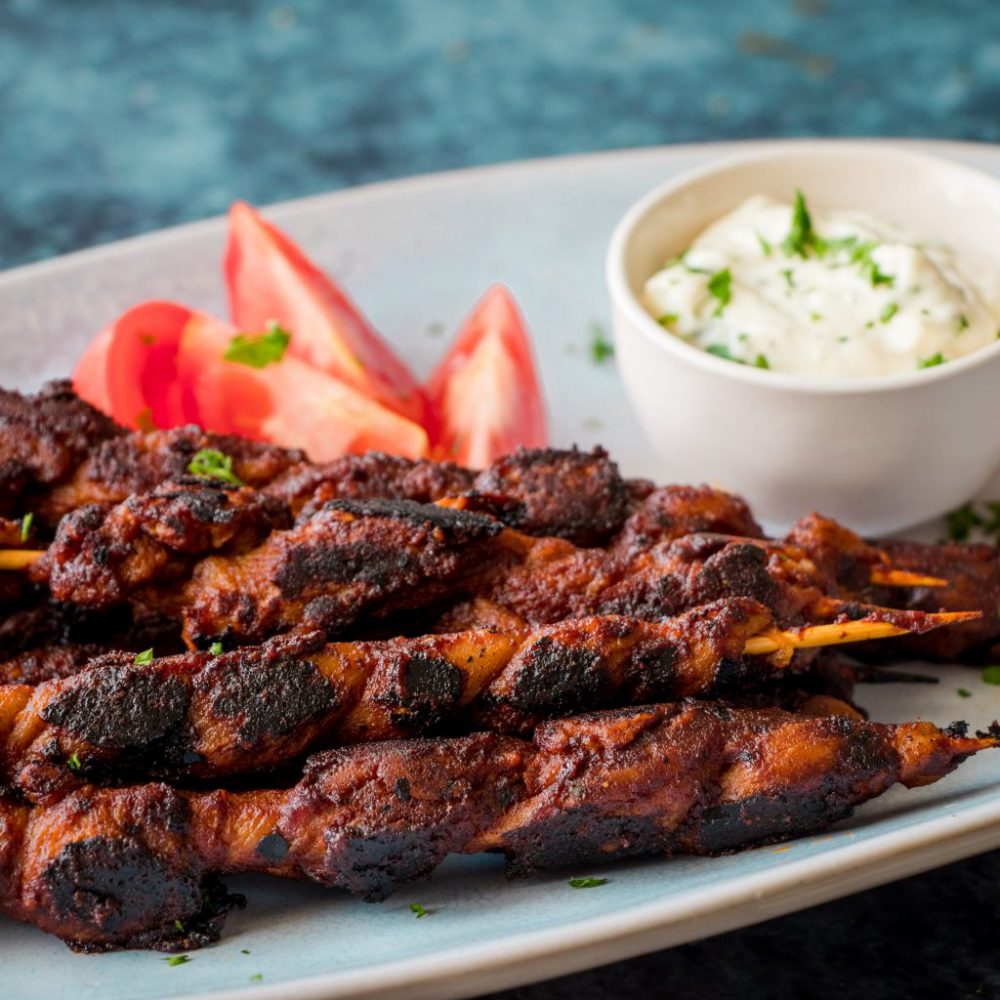 Vegan Meaty BBQ Skewers | thetastyk.com