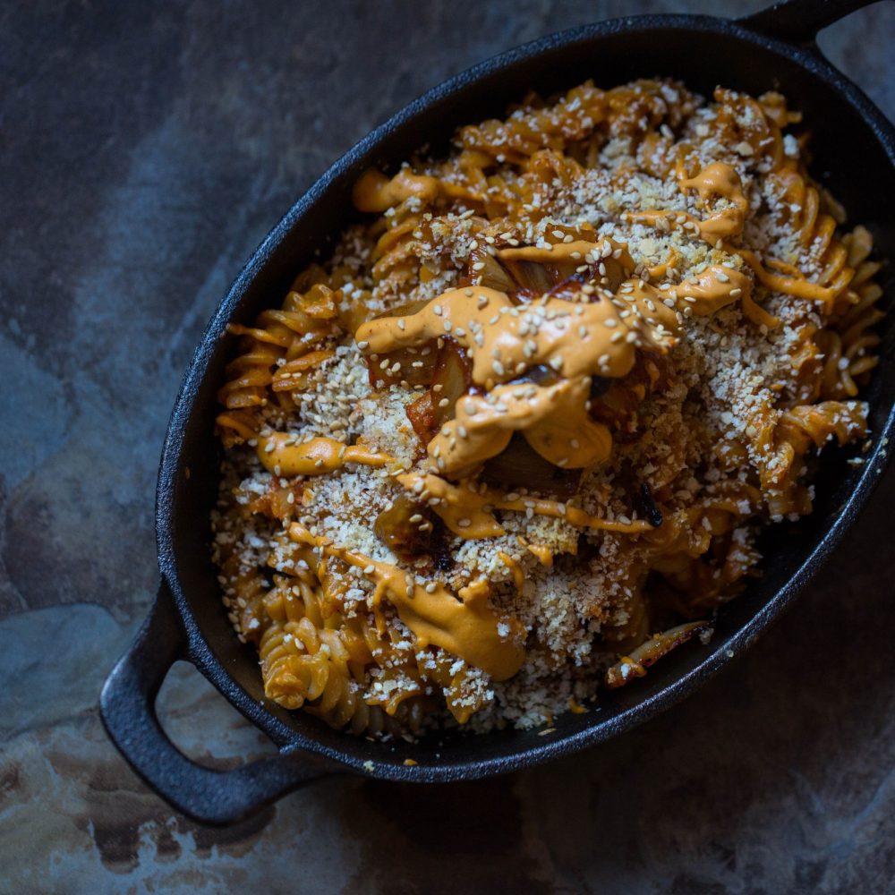 Kimchi Mac & Cheese |thekoreanvegan.com