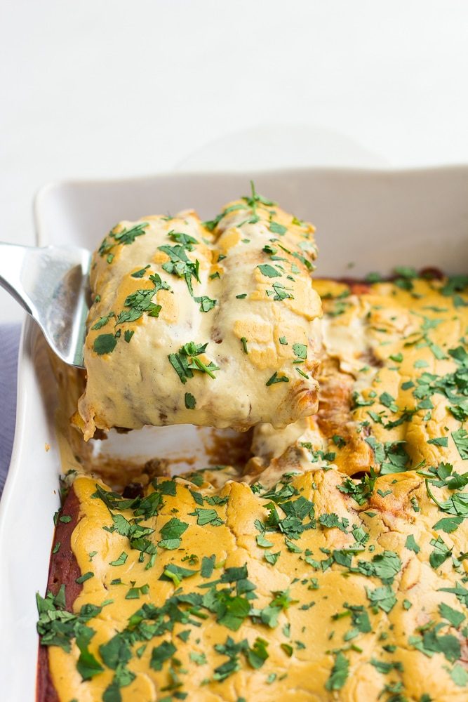 The Best Vegan Enchiladas | Nora Cooks