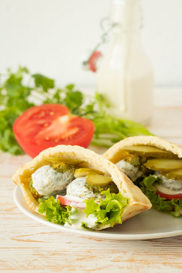 Fava Beans Falafel In Homemade Pita | by slavicvegan.com | The Plant ...