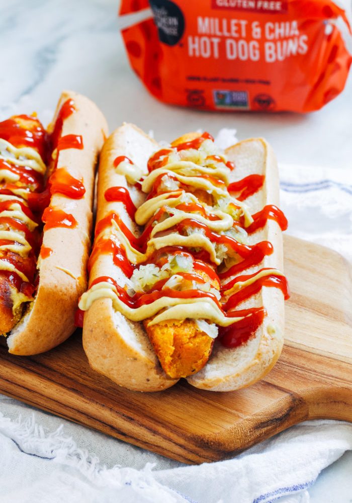 Vegan Gluten and soy free Hot Dogs | makingthymeforhealth
