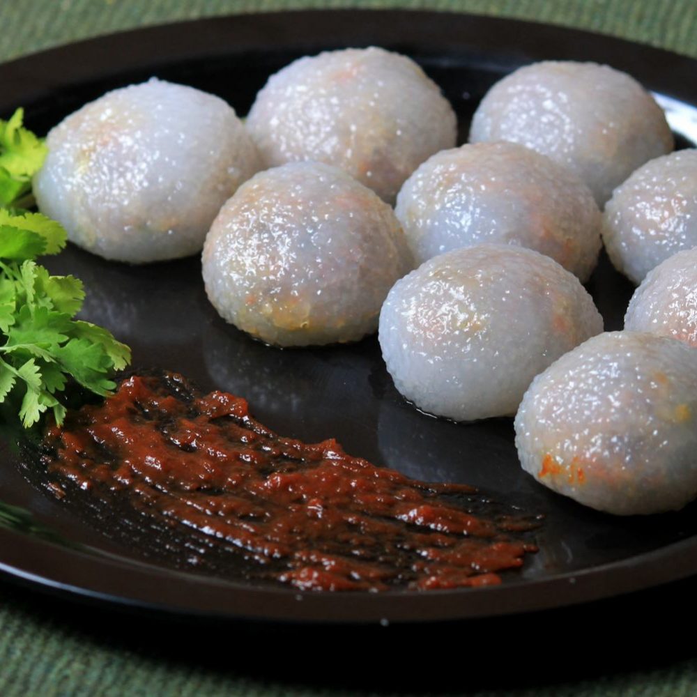 Thai Vegetarian Sago/Tapioca Dumpling Recipe | by archanaskitchen.com