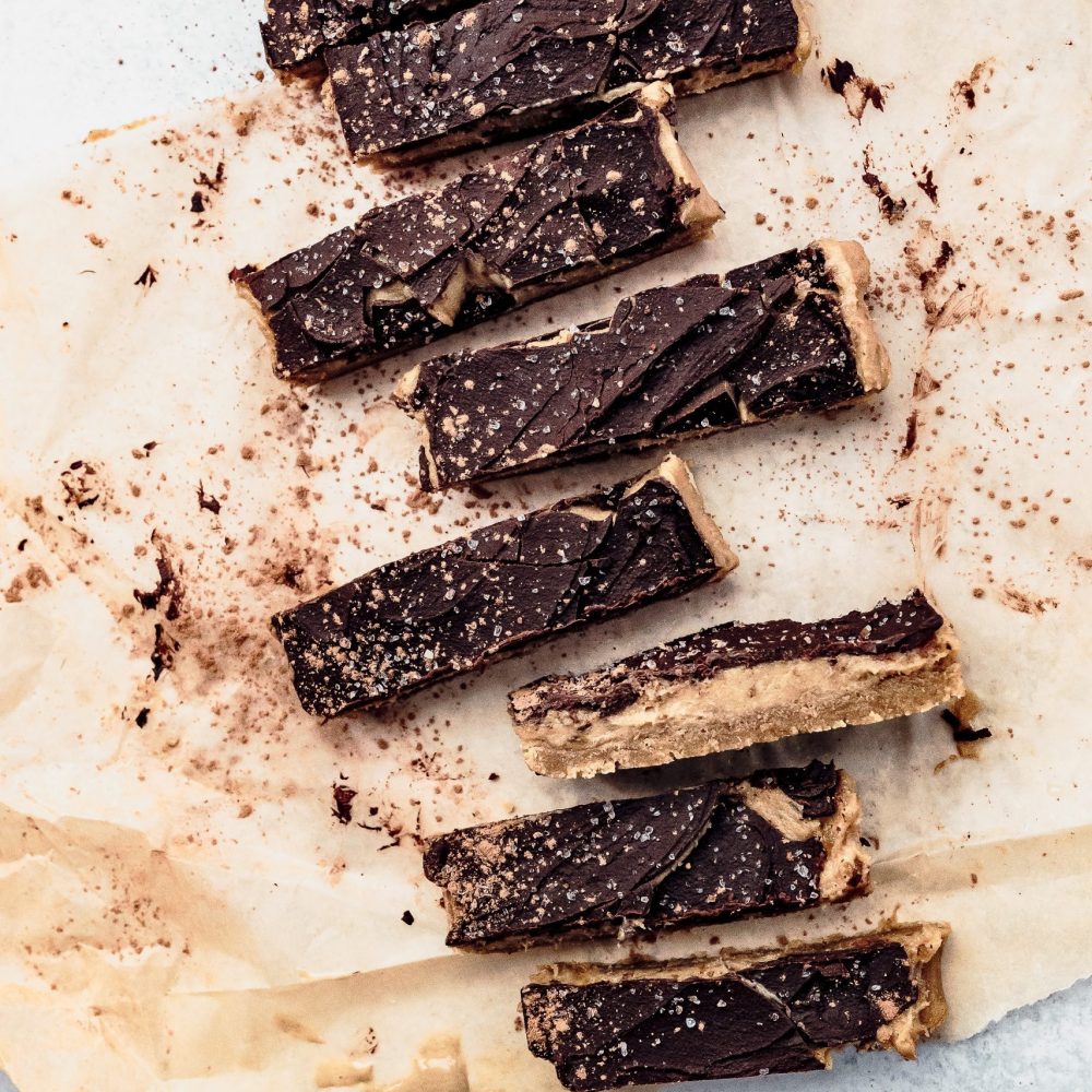 Tahini Caramel Bars [Vegan]  | onegreenplanet.org